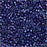 Miyuki Delica Seed Beads, 11/0 Size, Metallic Midnight Purple DB135 (2.5" Tube)