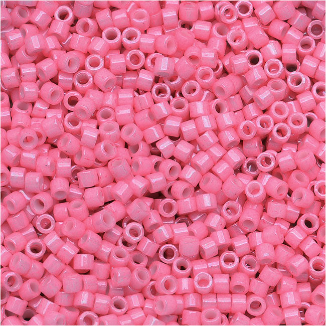 Miyuki Delica Seed Beads, 11/0 Size, Dyed Opaque Rose DB1371 (2.5" Tube)