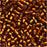 Miyuki Delica Seed Beads, 11/0 Size, Silver Lined Amber DB144 (2.5" Tube)