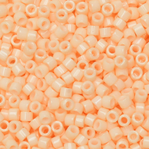 Miyuki Delica Seed Beads, 11/0 Size, #1492 Opaque Light Peach (2.5" Tube)