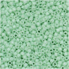 Miyuki Delica Seed Beads, 11/0 Size, #1496 Opaque Light Mint Green (2.5