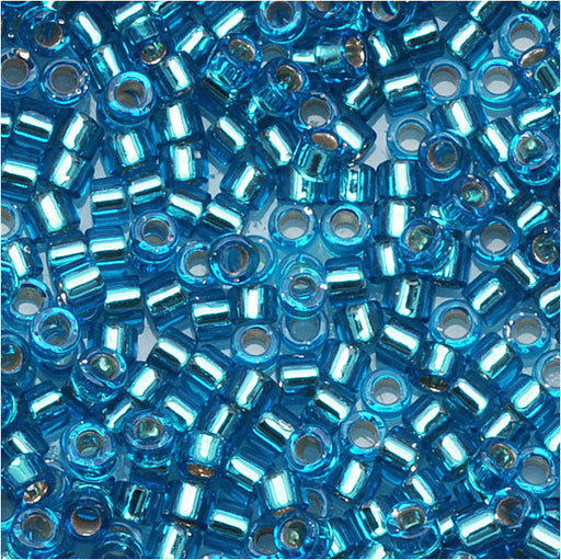 Miyuki Delica Seed Beads, 11/0 Size, Silver Lined Aquamarine DB149 (2.5" Tube)