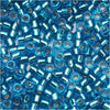 Miyuki Delica Seed Beads, 11/0 Size, Silver Lined Aquamarine DB149 (2.5