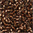 Miyuki Delica Seed Beads, 11/0 Size, Silver Lined Brown DB150 (2.5" Tube)