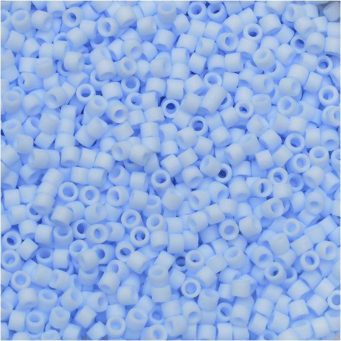 Miyuki Delica Seed Beads, 11/0 Size, #1517 Opaque Light Sky Blue (2.5" Tube)
