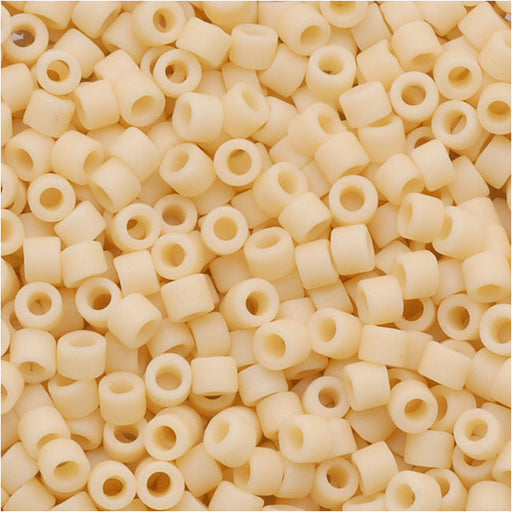 Miyuki Delica Seed Beads, 11/0 Size, Matte Opaque Pear DB1581 (2.5" Tube)