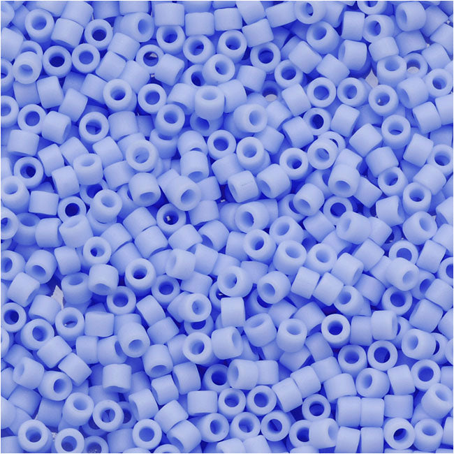 Miyuki Delica Seed Beads, 11/0 Size, Matte Opaque Agate Blue DB1587 (2.5" Tube)