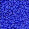 Miyuki Delica Seed Beads, 11/0 Size, Matte Opaque Cyan Blue DB1588 (2.5