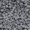 Miyuki Delica Seed Beads, 11/0 Size, Matte Opaque Ghost Grey DB1589 (2.5
