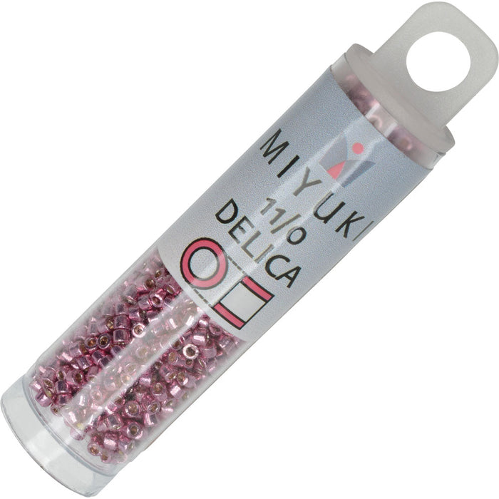 Miyuki Delica Seed Beads, 11/0 Size, #1848 Duracoat Galvanized Dusty Orchid (2.5" Tube)