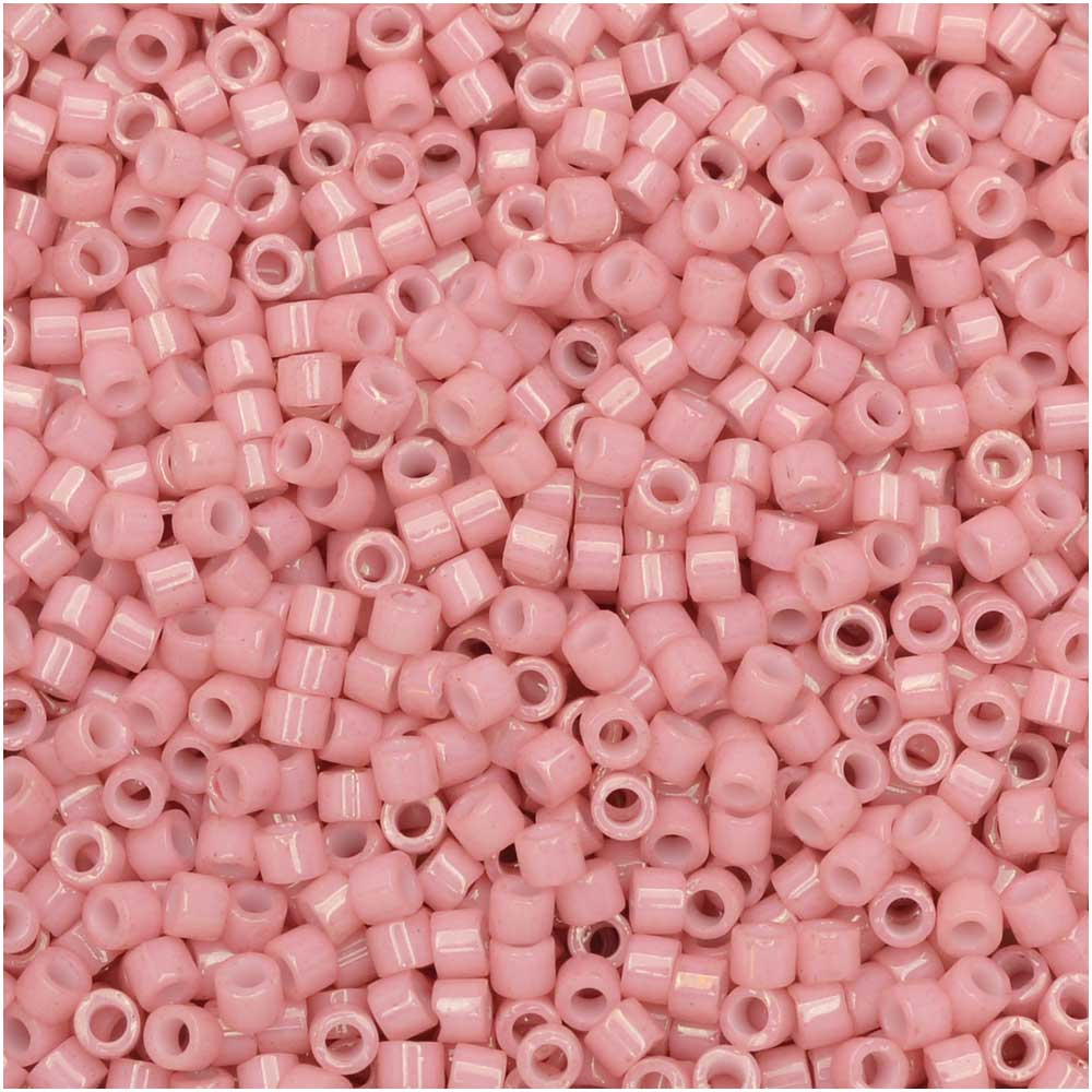 Miyuki Delica Seed Beads, 11/0 Size, #1906 Opaque Rosewater Pink (2.5" Tube)