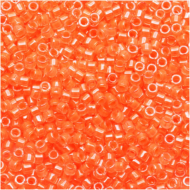 Miyuki Delica Seed Beads, 11/0 Size, Luminous Creamsicle DB2033 (2.5" Tube)