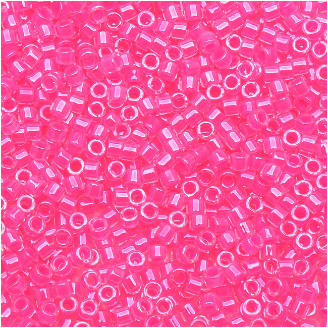 Miyuki Delica Seed Beads, 11/0 Size, Luminous Wild Strawberry DB2035 (2.5" Tube)