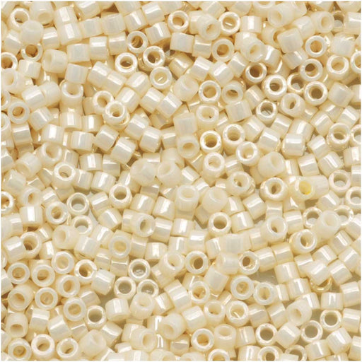 Miyuki Delica Seed Beads, 11/0 Size, Ceylon Cream DB203 (2.5" Tube)