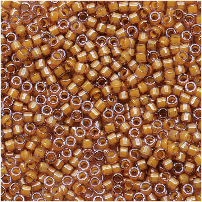 Miyuki Delica Seed Beads, 11/0 Size, Luminous Almond DB2043 (2.5" Tube)