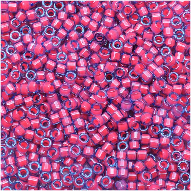 Miyuki Delica Seed Beads, 11/0 Size, Luminous Pink Taffy DB2048 (2.5" Tube)