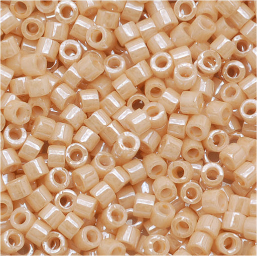 Miyuki Delica Seed Beads, 11/0 Size, Ceylon Light Caramel DB205 (2.5" Tube)
