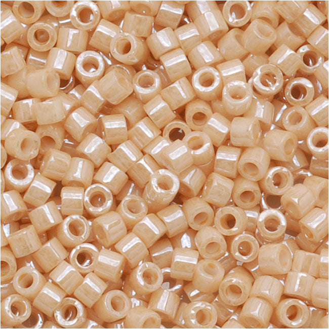 Miyuki Delica Seed Beads, 11/0 Size, Ceylon Light Caramel DB205 (2.5" Tube)