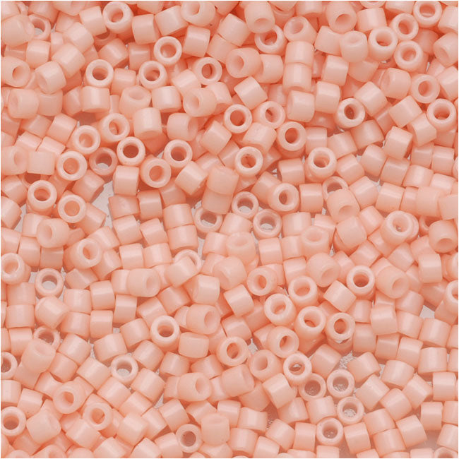Miyuki Delica Seed Beads, 11/0 Size, Opaque Salmon Pink DB206 (2.5" Tube)