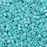 Miyuki Delica Seed Beads, 11/0 Size, #217 Opaque Light Aqua Luster (2.5" Tube)