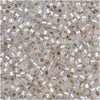 Miyuki Delica Seed Beads, 11/0 Size, Gilt Lined White Opal DB221 (2.5