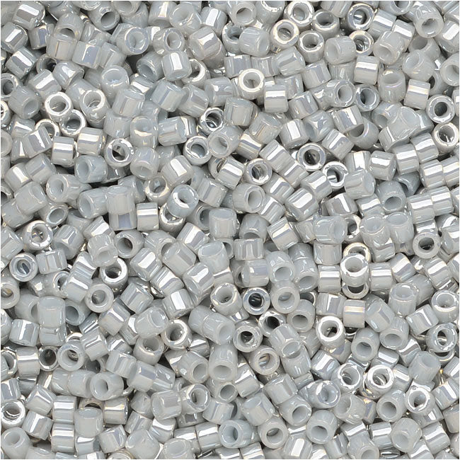 Miyuki Delica Seed Beads, 11/0 Size, Ceylon Gray DB252 (2.5" Tube)