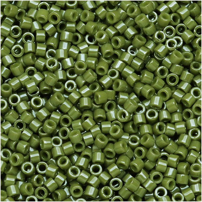 Miyuki Delica Seed Beads, 11/0 Size, Opaque Cactus DB263 (2.5" Tube)