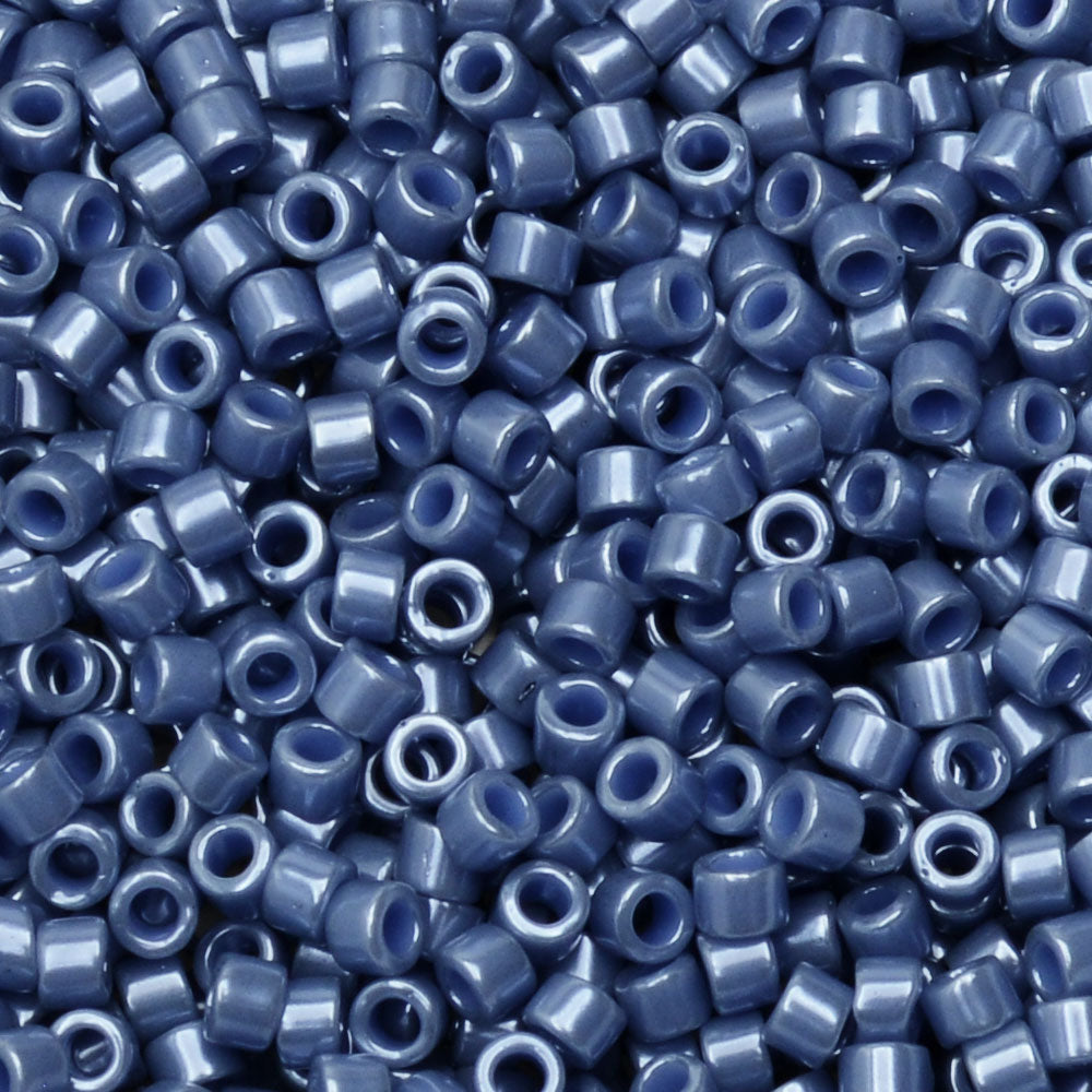 Miyuki Delica Seed Beads, 11/0 Size, #267 Opaque Blueberry Luster (2.5" Tube)
