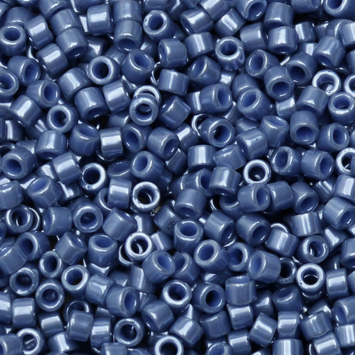 Miyuki Delica Seed Beads, 11/0 Size, #267 Opaque Blueberry Luster (2.5" Tube)