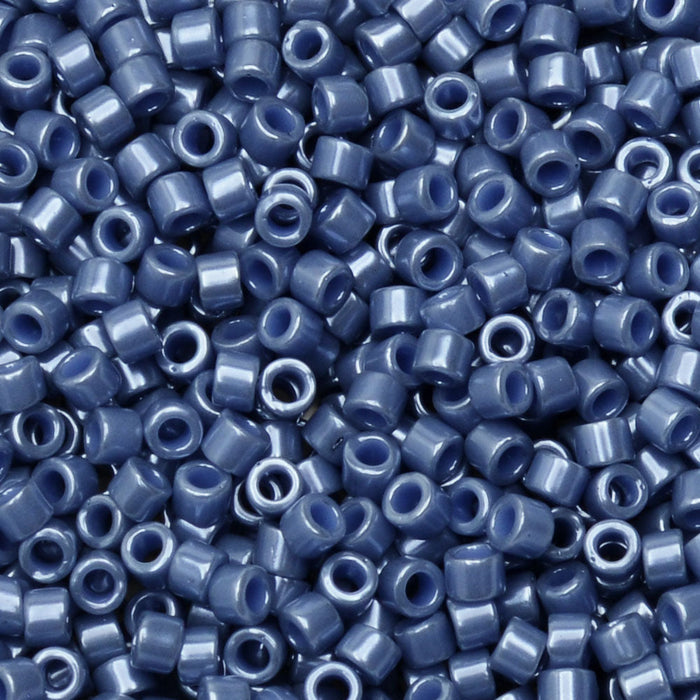 Miyuki Delica Seed Beads, 11/0 Size, #267 Opaque Blueberry Luster (2.5" Tube)