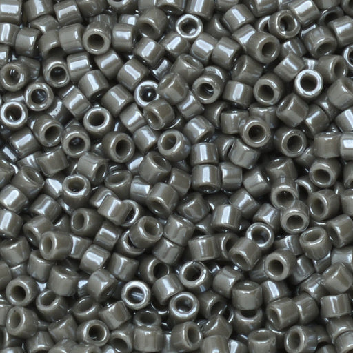 Miyuki Delica Seed Beads, 11/0 Size, #268 Opaque Smoke Luster (2.5" Tube)