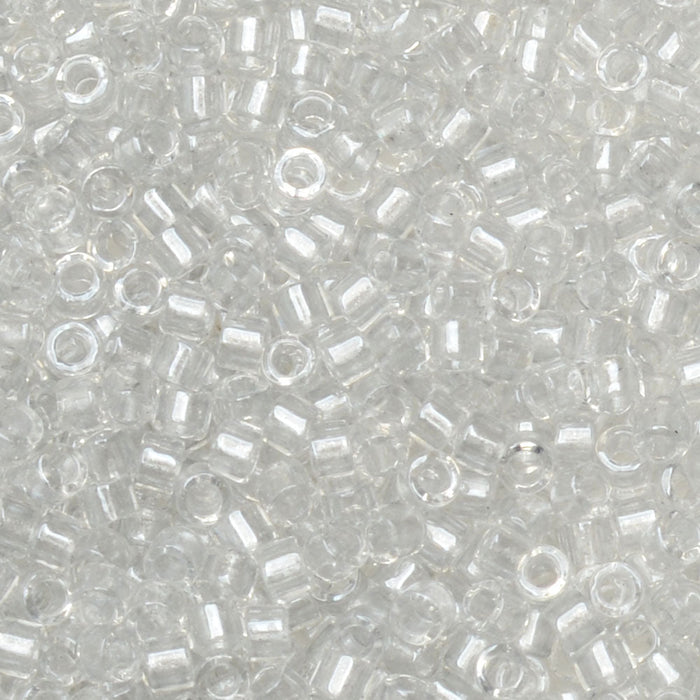 Miyuki Delica Seed Beads, 11/0 Size, #271 Galvanized Crystal (2.5" Tube)