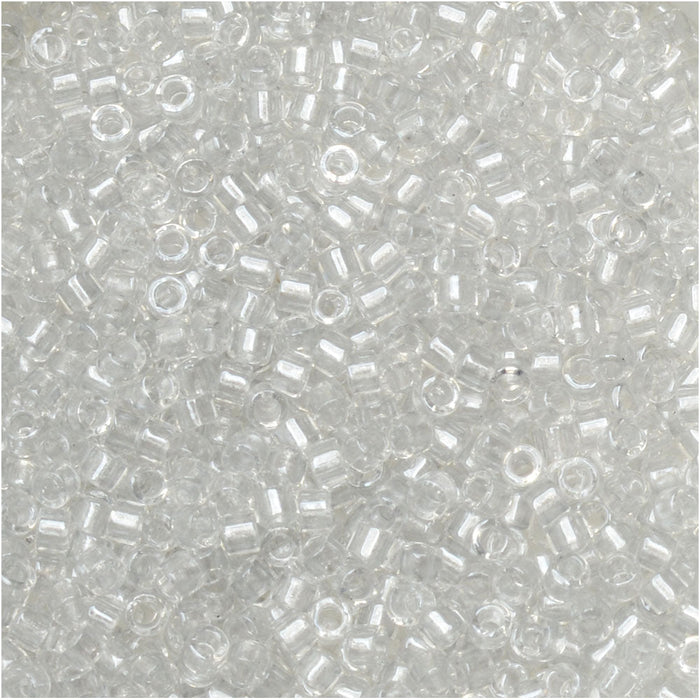 Miyuki Delica Seed Beads, 11/0 Size, #271 Galvanized Crystal (2.5" Tube)