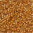 Miyuki Delica Seed Beads, 11/0 Size, Goldenrod Lined Amber AB DB272 (2.5" Tube)