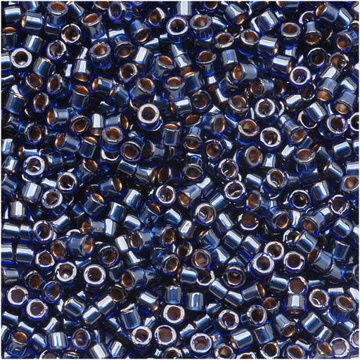 Miyuki Delica Seed Beads, 11/0 Size, Dark Blue Luster Lined DB278 (2.5" Tube)