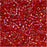 Miyuki Delica Seed Beads, 11/0 Size, Red Lined Red AB DB295 (2.5" Tube)