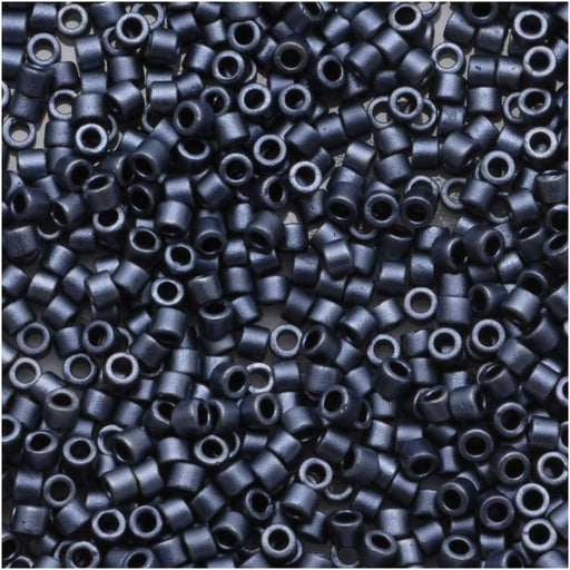 Miyuki Delica Seed Beads, 11/0 Size, Matte Blue Grey DB301 (2.5" Tube)