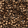Miyuki Delica Seed Beads, 11/0 Size, Matte Gold Metallic DB322 (2.5