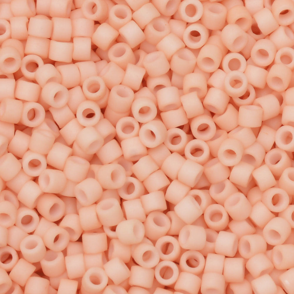 Miyuki Delica Seed Beads, 11/0 Size, #354 Matte Light Rose (2.5" Tube)