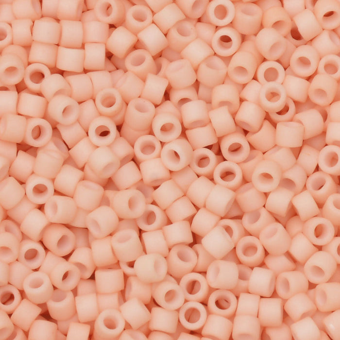 Miyuki Delica Seed Beads, 11/0 Size, #354 Matte Light Rose (2.5" Tube)
