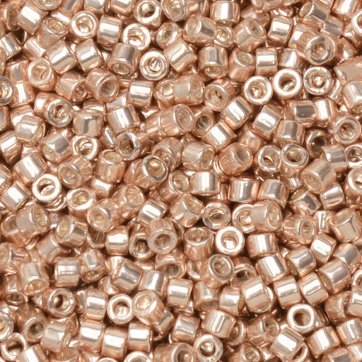 Miyuki Delica Seed Beads, 11/0 Size, #418 Galvanized Light Rose Dyed (2.5" Tube)