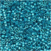 Miyuki Delica Seed Beads, 11/0 Size, Galvanized Dark Aqua DB427 (2.5