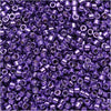 Miyuki Delica Seed Beads, 11/0 Size, Galvanized Purple Dyed DB430 (2.5