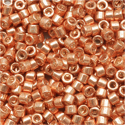 Miyuki Delica Seed Beads, 11/0 Size, Galvanized Muscat Copper DB434 (2.5" Tube)