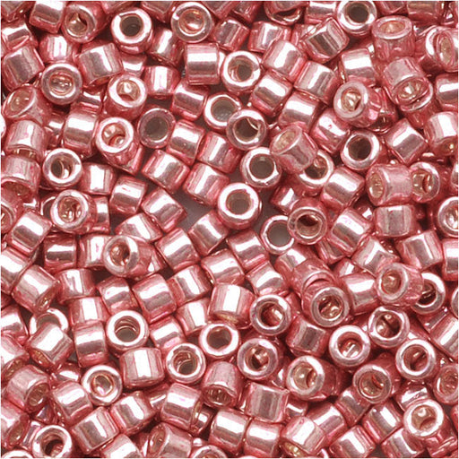 Miyuki Delica Seed Beads, 11/0 Size, Galvanized Pink Blush DB435 (2.5" Tube)