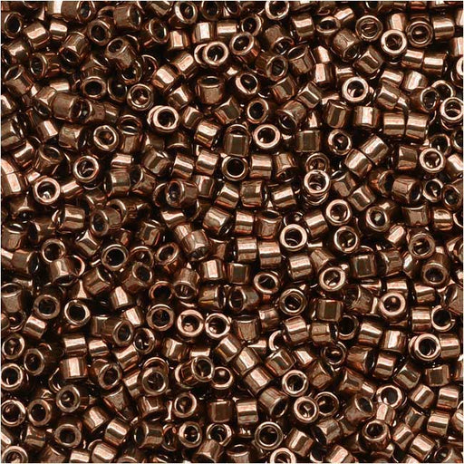 Miyuki Delica Seed Beads, 11/0 Size, Galvanized Rose Gold Dyed DB460 (2.5" Tube)