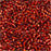 Miyuki Delica Seed Beads, 11/0 Size, Silver Lined Burnt Orange DB603 (2.5" Tube)