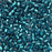 Miyuki Delica Seed Beads, 11/0 Size, Silver Lined Blue Zircon DB608 (2.5" Tube)