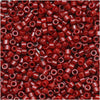 Miyuki Delica Seed Beads, 11/0 Size, Dyed Opaque Cranberry DB654 (2.5