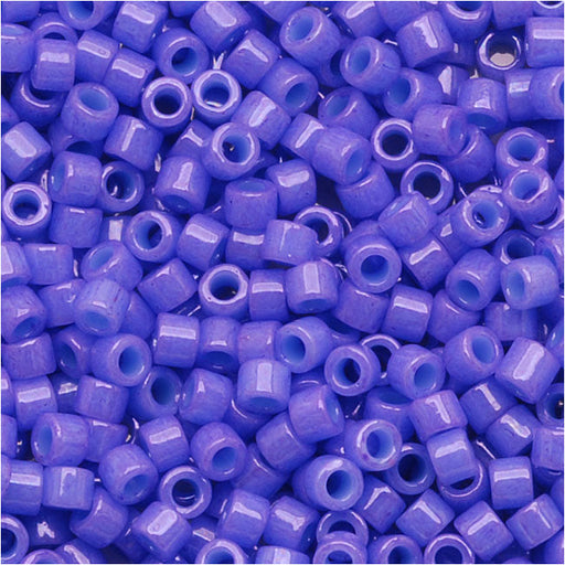 Miyuki Delica Seed Beads, 11/0 Size, Dyed Opaque Purple DB661 (2.5" Tube)